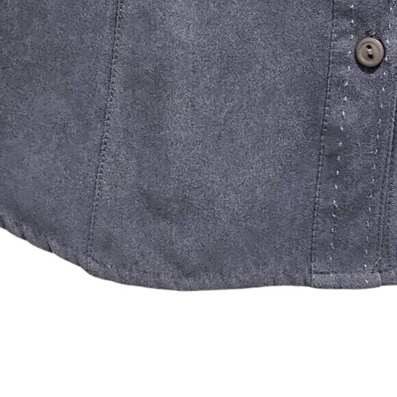 Lemon Grass Studio Button-Up Shirt S Gray - Picture 8 of 12